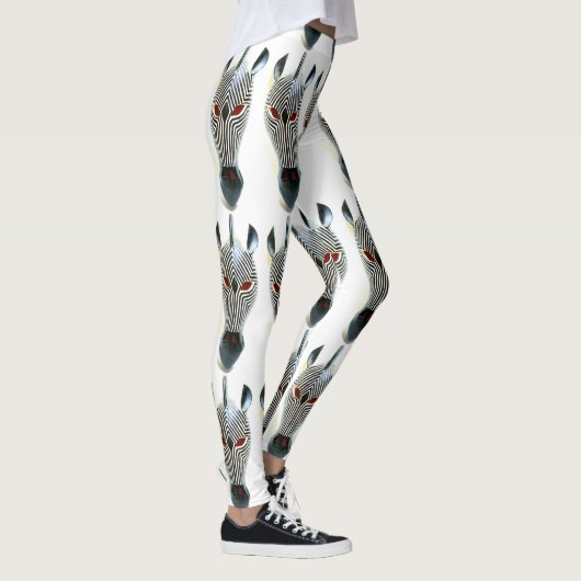 zebra-kop leggings (Rechts)