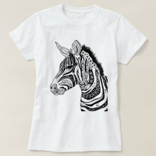 Zebra Kruidenzwart-wit T-shirt