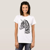 Zebra Kruidenzwart-wit T-shirt (Voorkant volledig)