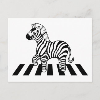 Zebra kruising briefkaart