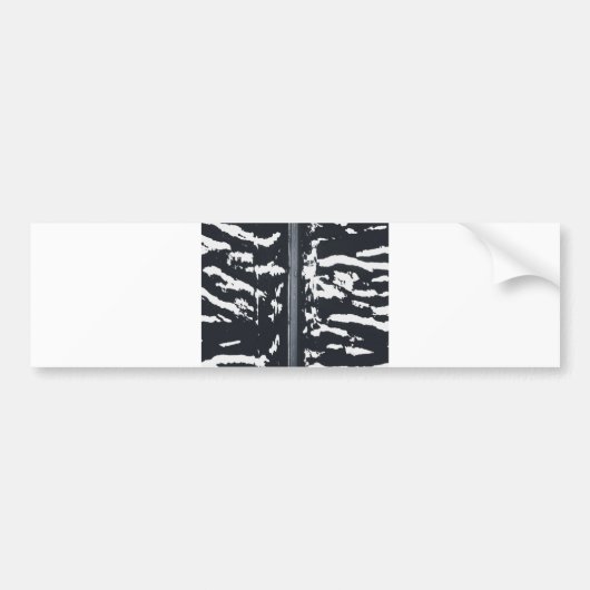 zebra landschap bumpersticker (Voorkant)