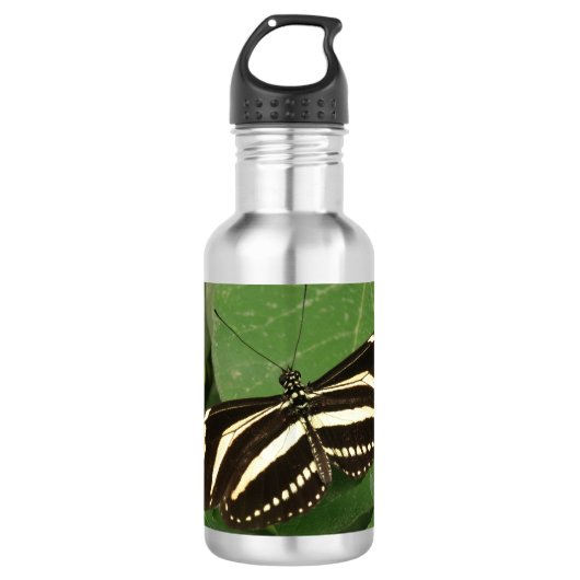 Zebra langwerpvlinder waterfles (Voorkant)