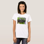 Zebra langwervend T-shirt (Voorkant volledig)
