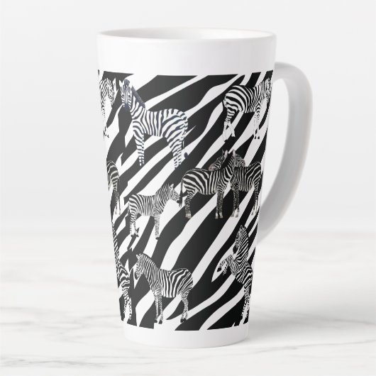 Zebra Latte Mok (Rechterhoek)