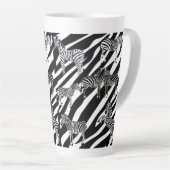 Zebra Latte Mug (Angle droit)