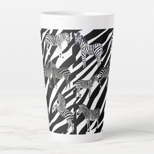 Zebra Latte Mug (Devant)