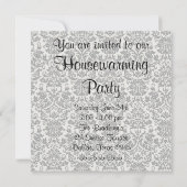 Zebra Leopard Sofa Damask Housewarming Party Kaart (Achterkant)