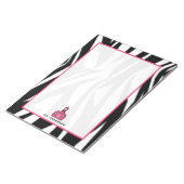 Zebra leraar Notitieblok (Schuin)