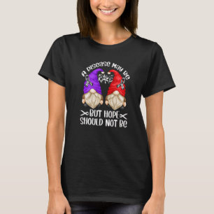 Zebra Lint Bewustzijn Gnome Ondersteuning Zeldzaam T-shirt