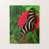 Zebra Longwing Vlinder. Legpuzzel (Verticaal)