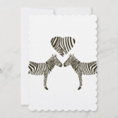 Zebra Love bruiloft ontbijt uitnodiging (Achterkant)