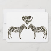 Zebra Love bruiloft uitnodiging (Achterkant)