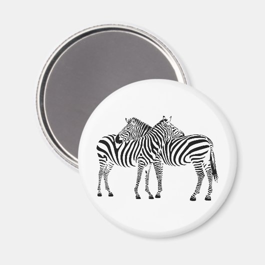Zebra Love Magneet (Voorkant / Achterkant)