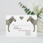 Zebra Love RSVP (Staand voorkant)