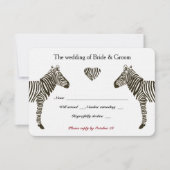 Zebra Love RSVP (Voorkant)