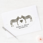 Zebra Love Save the Date Stickers (Enveloppe)