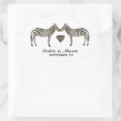 Zebra Love Save the Date Stickers (Sac)