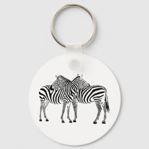 Zebra Love Sleutelhanger