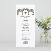Zebra Love Wedding Programme (Debout devant)