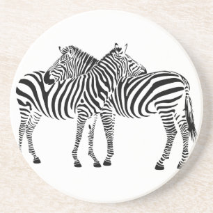 Zebra Love Zandsteen Onderzetter