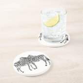 Zebra Love Zandsteen Onderzetter (Zijkant)