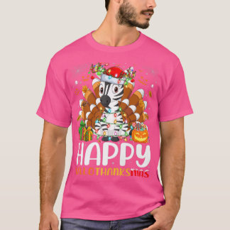 Zebra Lover Halloween Happy Kerstmis Hanksm T-shirt