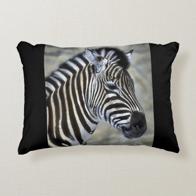 Zebra Lovers Art Accent Kussen (Voorkant)