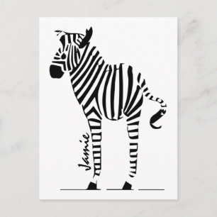 Zebra Lovers Gifts Briefkaart