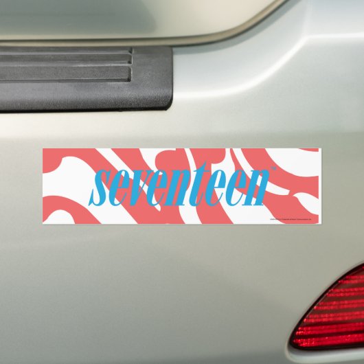 Zebra LtRoze Bumpersticker (Op auto)