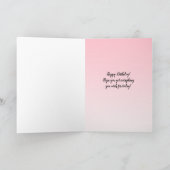 Zebra, Luipaard en Giraffe Print Girlie Verjaardag Kaart (Binnen)