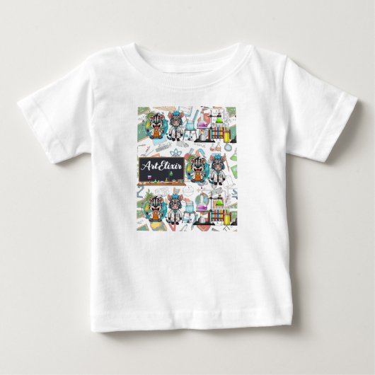 Zebra Mad Scientist Print (Voorkant)