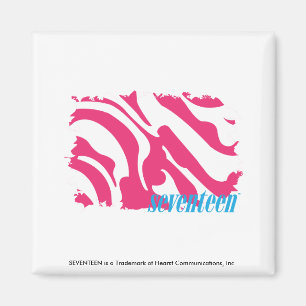 Zebra Magenta 3 Magneet