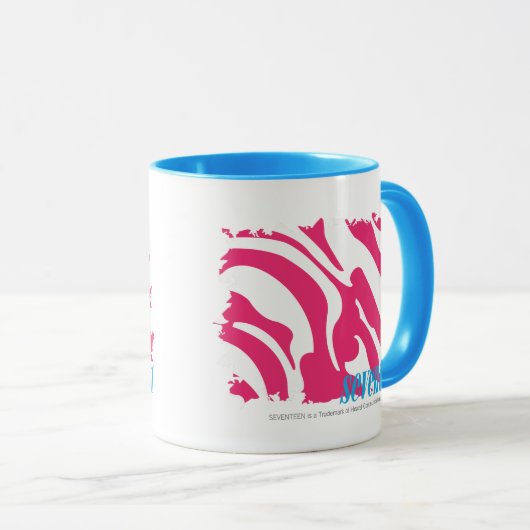 Zebra Magenta 3 Mok (Voorkant rechts)