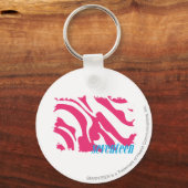 Zebra Magenta 3 Sleutelhanger (Voorkant)