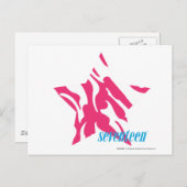 Zebra Magenta 4 Briefkaart (Voorkant / Achterkant)