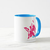 Zebra Magenta 4 Mok (Voorkant rechts)