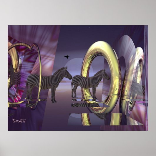 Zebra magie poster (Voorkant)