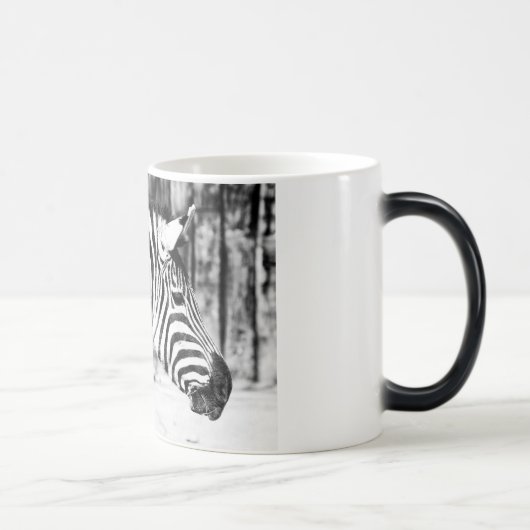 Zebra Magische Mok (Rechts)