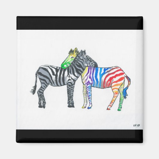 Zebra Magnet Magneet (Voorkant)