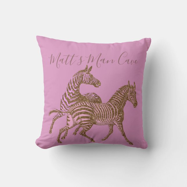 Zebra Man Cave Lance Oreiller (Recto)