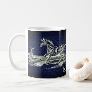 Zebra Mare en Foal Art Koffiemok