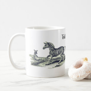 Zebra Mare en Foal Art Koffiemok