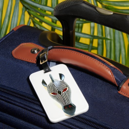 zebra maskerlabel bagagelabel (Voorkant Insitu 1)