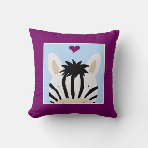 Zebra met hart kussen