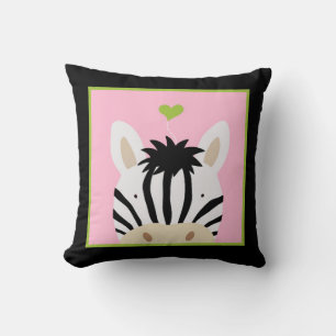 Zebra met hart kussen