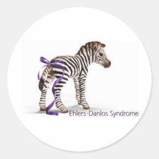 zebra met lint groot.png ronde sticker