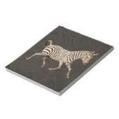  zebra met paisleyontwerp notitieblok (Gedraaid)