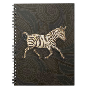 zebra met paisleyontwerp notitieboek