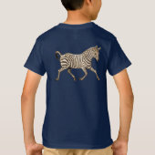  zebra met paisleyontwerp t-shirt (Achterkant)