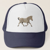 zebra met paisleyontwerp trucker pet (Voorkant)